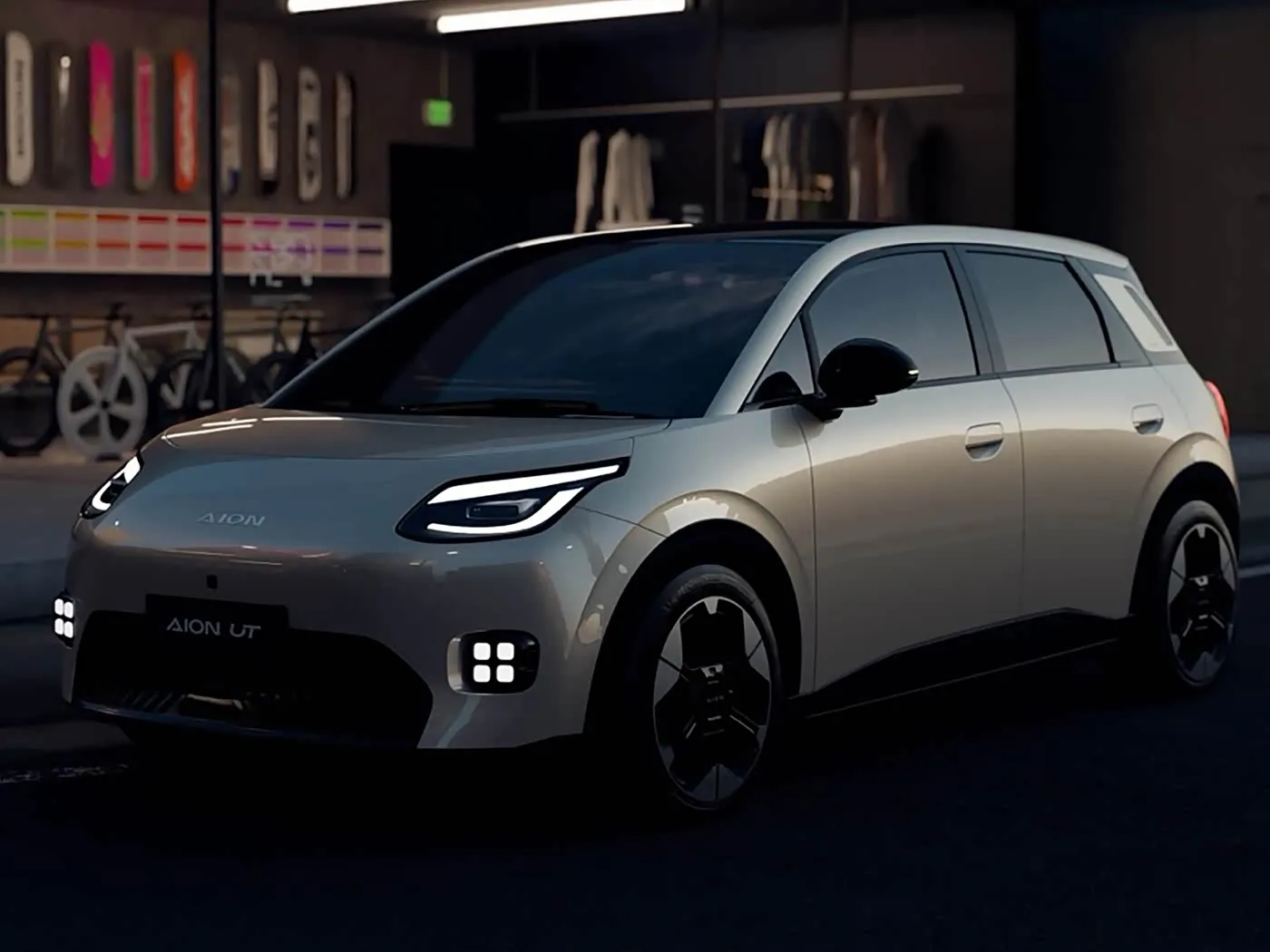 Ingufu nshya Amashanyarazi Yubusa Mini Hatchback Aion Ut Ut Hotbrid Hybrid Hybrid ev kuvaC
