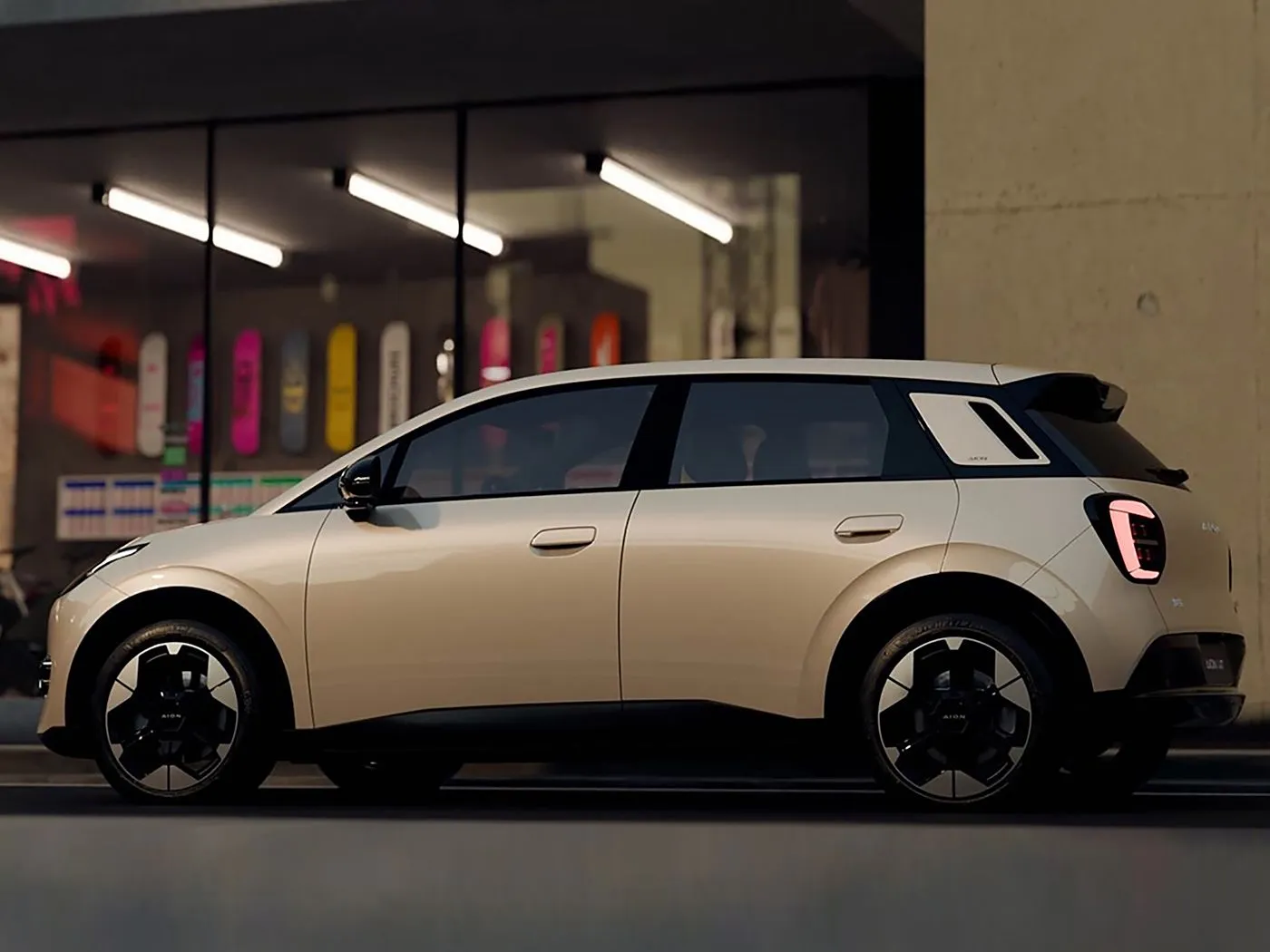 Ingufu nshya Amashanyarazi Yubusa Mini Hatchback Aion Ut Ut Hotbrid Hybrid Hybrid ev kuvaC