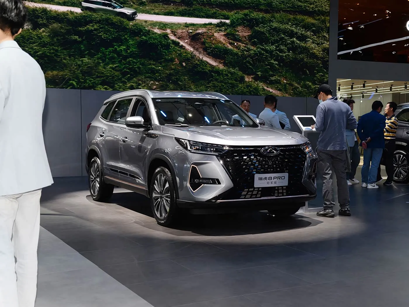 Chery Tiggo 8 Pro Yamaha Yamaha Yamaha Yamaha Yamaha Kamera R18 ibumoso bwa peteroli yijimye Uruhu rwa VI