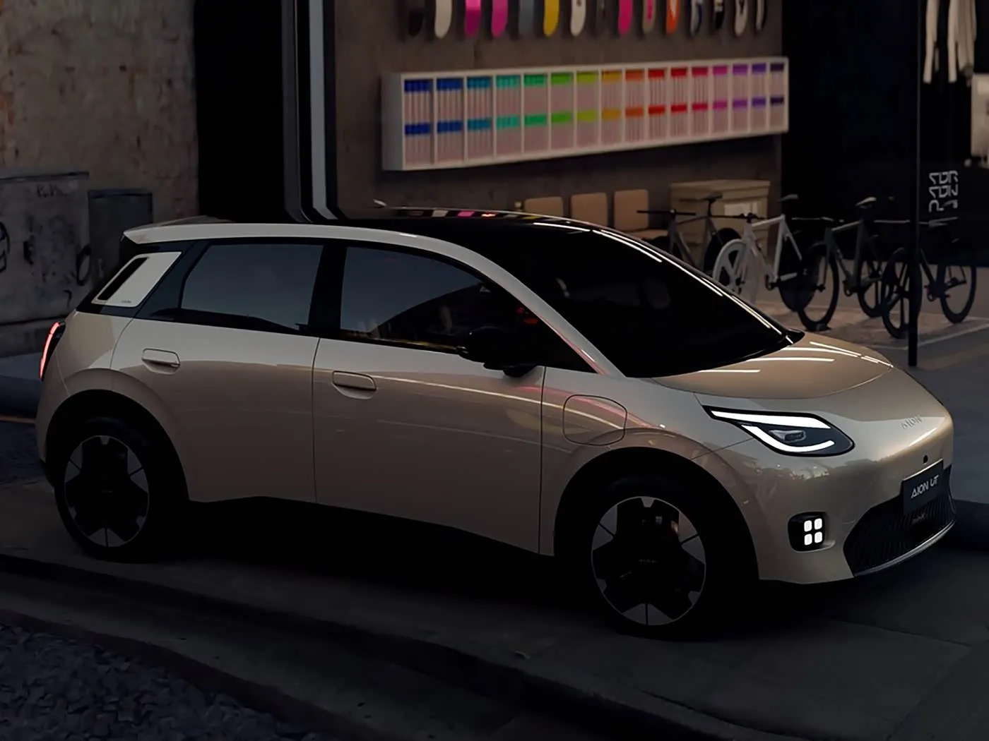 Ingufu nshya Amashanyarazi Yubusa Mini Hatchback Aion Ut Ut Hotbrid Hybrid Hybrid ev kuvaC