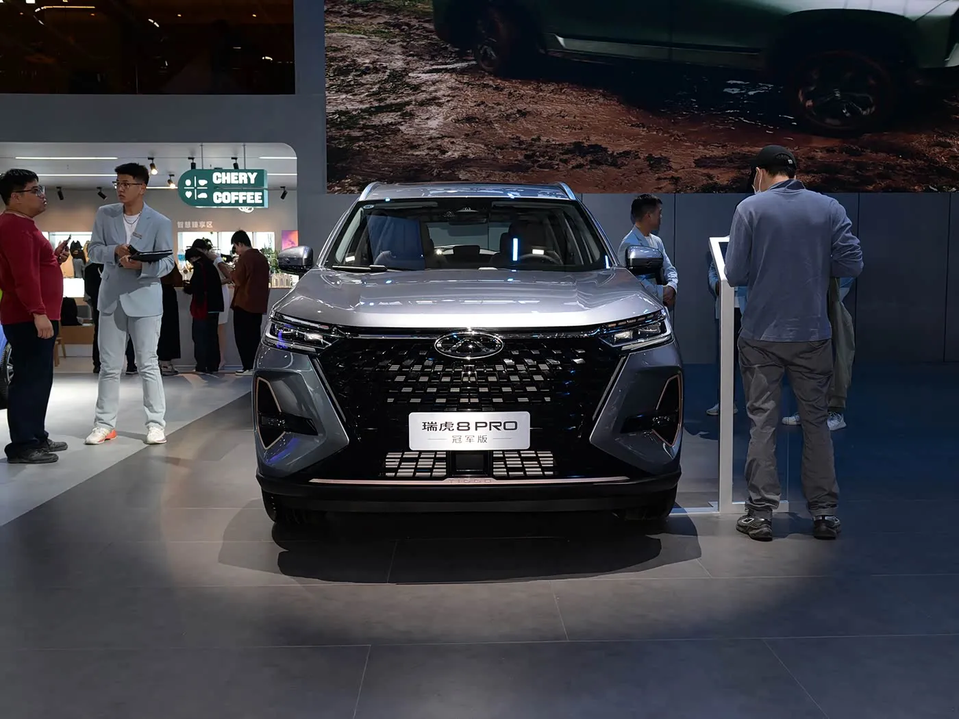 Chery Tiggo 8 Pro Yamaha Yamaha Yamaha Yamaha Yamaha Kamera R18 ibumoso bwa peteroli yijimye Uruhu rwa VI